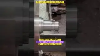 CNC GROOVING PRACTICAL । #cnc #cncvmc #shorts #grooving #cncmachine #cncoperating #cnctraining