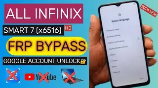 All Infinix Smart 7 HD (x6516) FRP Bypass  || Google Account Unlock || New Method 2024