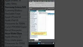 Fast Excel 365 UNIQUE Function using Defaults #excel #exceltips #microsoftoffice  #exceltricks