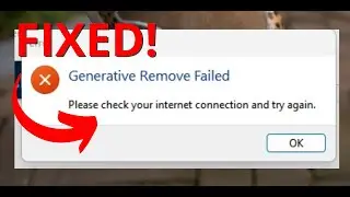 Lightroom AI Generative Remove Error FIX!