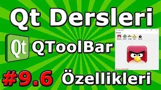 Qt dersleri #9.6 QToolBar Özellikleri ve Kullanımı - Araç Kutusu Kullanımı