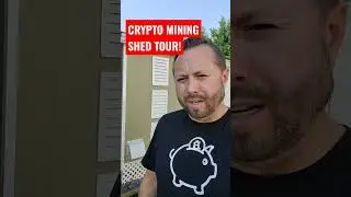 CRYPTO MINING SHED TOUR! How I Mine CryptoCurrency from Home GPU Mining. #Bitcoin #ethereum #short