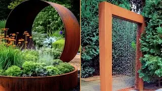 Landscape Design, Garden Ideas Made From Rusted Metal, (62+) Great Ideas