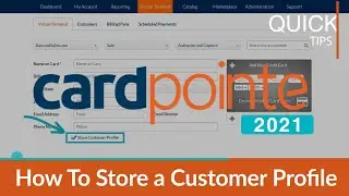 CardPointe Store Customer Cards (2021) - Create Customer Profile with CardPointe