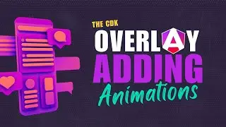 Angular CDK Overlay: Adding animations