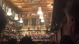 Inside the Musikverein for the New Year's Concert in Wien 12/30/2015