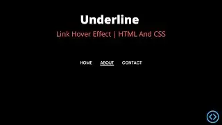 Underline Text Hover Effect | HTML and CSS