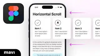 HORIZONTAL SCROLL in Figma (Tutorial)