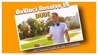 DaVinci Resolve 19⎜Intellitrack in fusion ⎜The new fast AI tracker