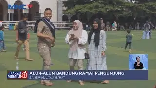 Nikmati Libur Nataru, Warga Padati Alun-alun Kota Bandung - LIS 26/12