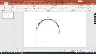 How to Curved Text in PowerPoint Hindi Tutorial