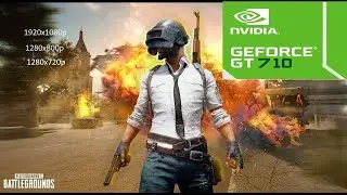 PUBG Lite GT 710  1080p, 800p, 720p,   Very Low Settings!