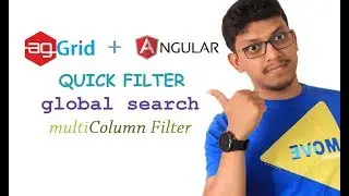 agGrid + angular: quick filter, global search, multi column filter
