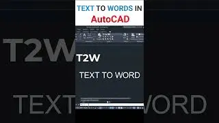 Text to Words #autocad #autocadtutorial #autolisp