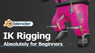 How to make Blender IK Rigging for 3D Character - for Beginners