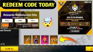 Free Fire Redeem Code 10 November | Free Fire New Redeem Code Today | Redeem Code Today Evo Mp40