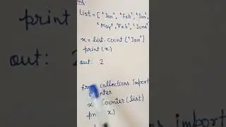 how to count occurrence of each element in a list in #Python interview question l count(), Counter()