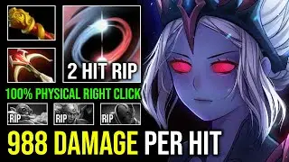 988 DAMAGE PER HIT 100% Physical Right Click 1v5 Max Vengeance Aura Brutal Vengeful Spirit Dota 2