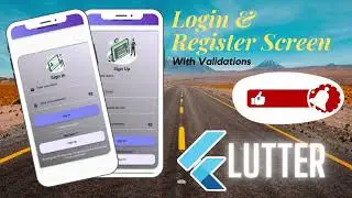 Flutter UI Login / Sign In & Register / Sign Up Screen Design. Textfield in Flutter. Flutter Design.