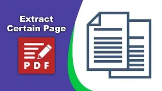 How to extract certain pages from a pdf file in PDF XChange Editor