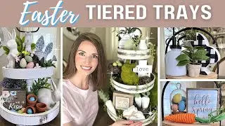 EASTER TIERED TRAY IDEAS 2022 | SPRING DECOR DECORATE WITH ME