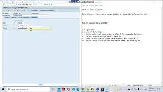 HOW TO CREATE DATA ELEMENT IN SAP ABAP IN HINDI BY ABHISHEK || LECTURE - 5