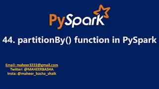 44. partitionBy function in PySpark | Azure Databricks 