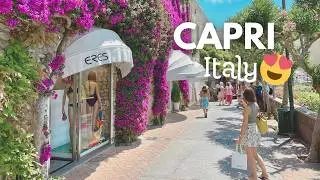 Capri, Italy 🇮🇹 😍  The Most Elegant and Luxurious Island 🌺 Walking Tour 4K HDR