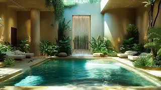 Serene Backyard Oasis: Relax by the Pool with Natural Sounds and Fresh Air to Ease Stress