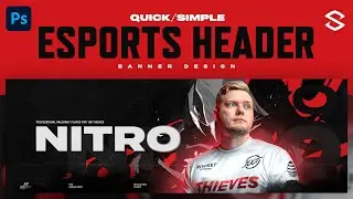 PS Tutorial:  Quick Simple Esports Banner Design