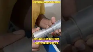 OD/ID THREADING । #cncprogramming #cnc #shorts #cncbasic #threading #threadcutting #cncmachine #vmc