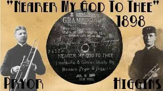 1898 Berliner 7" Disc Record - Nearer My God to Thee - Arthur Pryor & Henry Higgins - Orig. Transfer