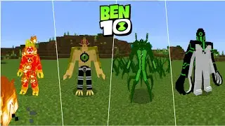 NEW! Ben10 Omnitrix Add-On/Mod For Minecraft PE! | Alien Showcase! (1.20+)