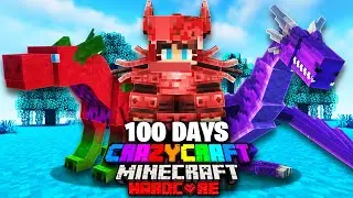 I Survived 100 Days in CRAZY CRAFT in Minecraft Hardcore!