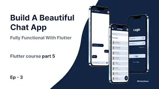 Flutter Chat App Tutorial ep-3 || flutter course part 5 ||#fluttertutorial #fluttercrashcourse