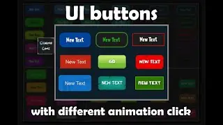 UI buttons - different animation click in unity