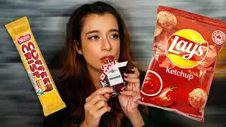 Australian Girl Tries Canadian Snacks