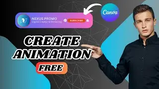 How to make animated subscribe button use Canva