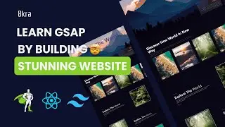 How to Create a Stunning Animated Website Using GSAP Animations || react js | tailwindcss