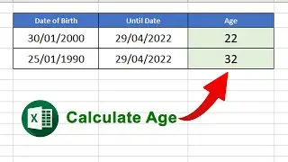 The Easy Way Calculate Age Using a Date of Birth in Excel