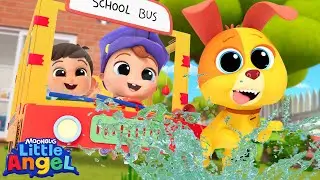 Wheels On the School Bus | Little Angel Kids Songs & Nursery Rhymes