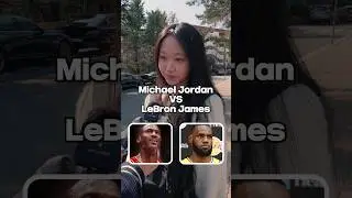 Michael Jordan vs LeBron James | Who Is A Korean's Pick? 🏀#michaeljordan #lebronjames