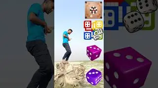 Colourful Ludo Dice to Ludo, carrom board, chess & red pool ball - Funny magical vfx