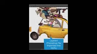 Rig, camera, action! Animation by Pierre Gombaud using Moho 🦝💰