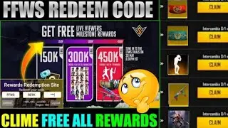 FFWS SERIES REDEEM CODE| FFWS LIVE WATCHING REWARDS | FREE FIRE REDEEM CODE | FFWS REDEEM CODE TODAY