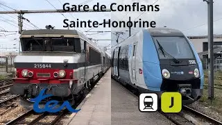 Spot en Gare de Conflans Sainte-Honorine : TER et Ligne J