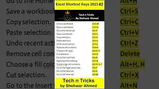 excel shortcut keys #2 #viral #ytshorts #shortsfeed #shorts #short