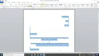 How to write Letter to uncle for thanking him for birthday present in MS Word