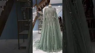 Amazing 😍 latest new designer gown for engagement/party/reception/wedding#gown#shorts#fashion