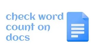 how to check word count on google docs